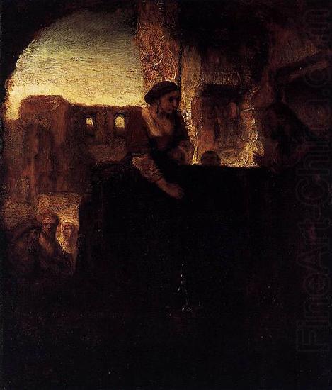 Christ and the Woman of Samaria, Rembrandt van rijn